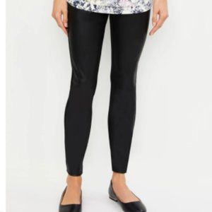 Jessica Simpson Faux Leather Front Maternity Leggings Pant Size Black Sm…